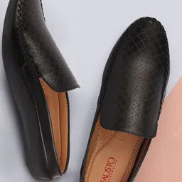 FAUSTO Men Lightweight Slip-On Textured PU Mojaris-picture-44