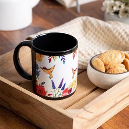 KOLOROBIA Black & White Humming Bird Inspired Ceramic Mug-image-64