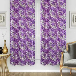Good Homes by Home Candy Set of 2 Purple Window Curtains-picture-15