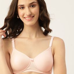 DressBerry Pink Lightly Padded T-shirt Bra-51