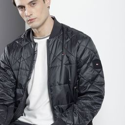 Tommy Hilfiger Mock Collar Bomber Jacket-image-17