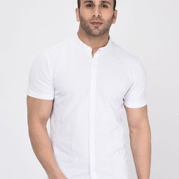 WILD WEST Men White Casual Shirt-image-96