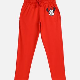 Kids Ville Girls Red Minnie Mouse Printed Lounge Pants-image-75