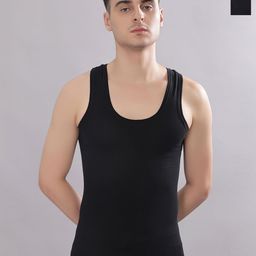 Dollar Bigboss Men Solid Pack of 2 Cotton Vest-17