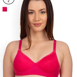 KOMLI Set Of 2 Solid Non-Wired Heavily Padded T-shirt Bra K9555-2PC-DPK-picture-16