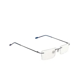 CRIBA Unisex Clear Lens & Blue Rectangle Sunglasses with UV Protected Lens 01_ODY-28