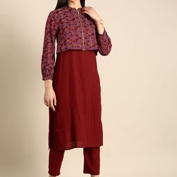 Anouk Women Kurta with Trousers And Jacket-image-32
