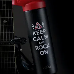HOOM Black & Red Printed Stainless Steel Flask Water Bottle 500 Ml-13
