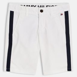 Tommy Hilfiger Boys White Striped Shorts-image-6
