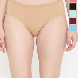 Feelings Pack Of 6 Assorted Cotton Hipster Briefs-picture-14