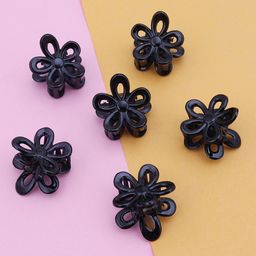 Sukkhi Women Set Of 6 Black Claw Clips-13