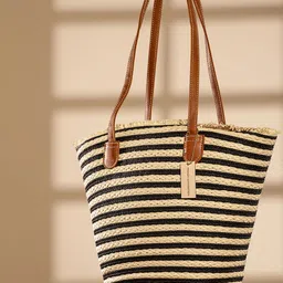 French Connection Self Design Bucket Shoulder Bag-46
