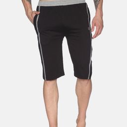 Dollar Men Black Solid Regular Fit Sports Shorts-picture-26