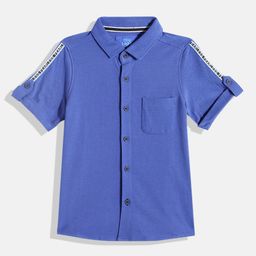 mothercare Boys Pure Cotton Knitted Casual Shirt-image-13