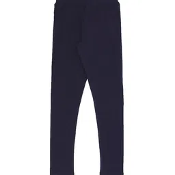 Pantaloons Junior Girls Navy Blue Solid Ankle-Length Leggings-image-46