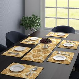 Saral Home Set Of 6 Printed Table Placemats & 1 Runner-6