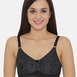 Clovia Non-Padded Non-Wired Self-Design Plus Size T-Shirt Bra-11