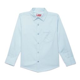 UNDER FOURTEEN ONLY Boys Blue Regular Fit Solid Casual Shirt-picture-41