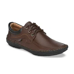 Mactree Men Brown Solid Derbys-image-44