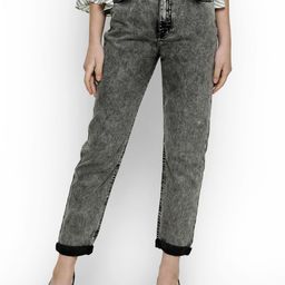 Kotty Women Grey Boyfriend Fit High-Rise Clean Look Jeans-image-28