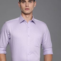 Raymond Pure Cotton Checked Formal Shirt-image-51