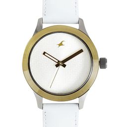 Fastrack Women White Analogue Watch NJ6078SL02C-51