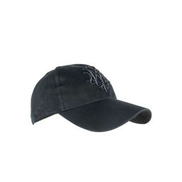 iSWEVEN Unisex Black & Grey Embroidered Snapback Cap-image-9