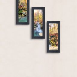 nest ART Set of 3 Multicoloured Abstract Hand-Painted Wall Arts-21