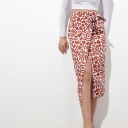 DressBerry Modern Canvas Pencil Midi Skirt-48