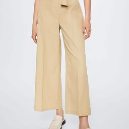 MANGO Women Beige Trousers-image-27