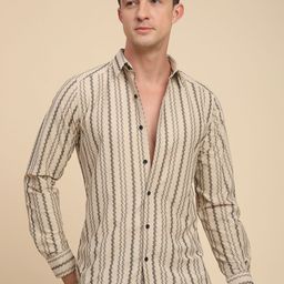 MOHICANS Geometric Printed Spread Collar Shirt-picture-6