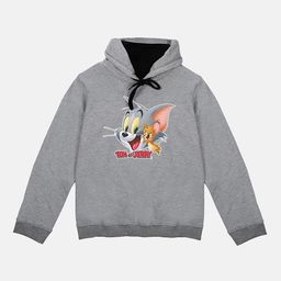 Tom & Jerry Boys Grey Tom & Jerry Printed Hooded Sweatshirt-image-15
