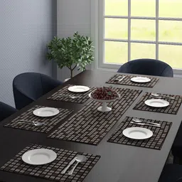 Saral Home Set Of 6 Printed Table Placemats & 1 Runner-7
