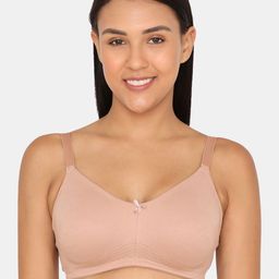 Zivame Beige Solid Non-Wired Non Padded Everyday Bra ZI1880-26