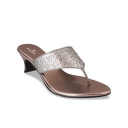 pelle albero Metallic Textured Block Sandals-image-72