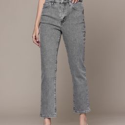 MANGO Women Slim FitCropped Stretchable Jeans-picture-47