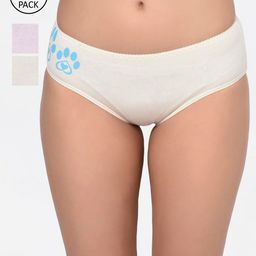 Bodycare Women Pack Of 3 Assorted Hipster Briefs-9513-picture-54