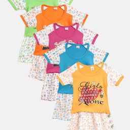 MANZON Girls Pack of 5 Printed Co-Ord Set-47
