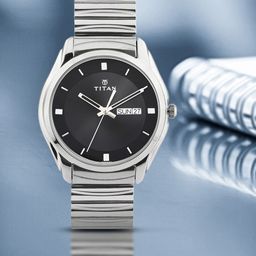 Titan Men Black Dial Watch NE1578SM04-15