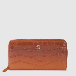 Caprese Women Croc Textured Zip Around Wallet-10