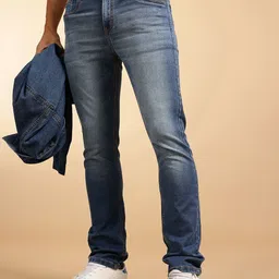 French Connection Men Straight Fit Mid-Rise Stretchable Jeans-image-19