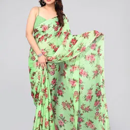 MIRCHI FASHION Floral Printed Chiffon Saree-26