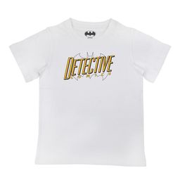 Batman Boys White Typography Printed Pure Cotton T-shirt-image-75