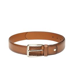 Woodland Men Textured Leather Belt-image-75