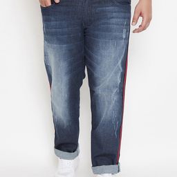 Instafab Plus Men Navy Blue Regular Fit Jeans-picture-31