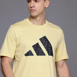 ADIDAS Brand Logo Print Pure Cotton Regular Fit T-shirt-image-30