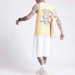 glitchez Cool Touch Sleeveless Printed Relaxed Fit T-shirt-image-26