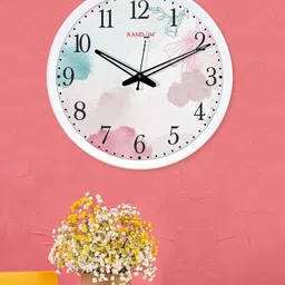 RANDOM White Dial Round Printed 30 cm Analogue Wall Clock-0