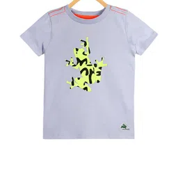 Cherry Crumble Kids Grey Printed Round Neck T-shirt-image-75