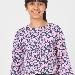 Peter England Girls Floral Printed Pure Cotton Top-image-58